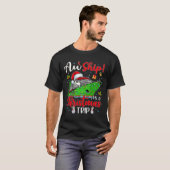 Aw Ship Het is een kersttrip cruise familie F T-shirt (Voorkant volledig)