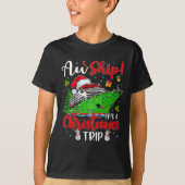 Aw Ship Het is een kersttrip cruise familie F T-shirt (Voorkant)