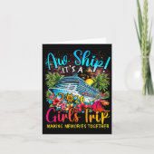 Aw Ship It's A Girls Trip 2026 Girl Cruise Vacatio Kaart (Voorkant)