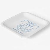 Aw Shuck Oyster Coastal Bachelorette Party Papieren Bordje (Gebogen)