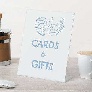 Aw Shucks Oyster Feest Kaarten en Cadeaus Reclamebord Met Voetstuk