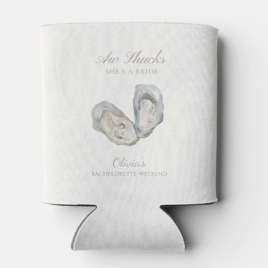 Aw shucks ze is een bruid bachelorette blikjeskoeler (Achterkant)