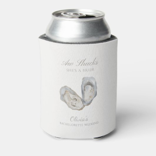 Aw shucks ze is een bruid bachelorette blikjeskoeler (Blikje Achterkant)