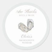 Aw shucks ze is een bruid bachelorette ronde sticker (Voorkant)
