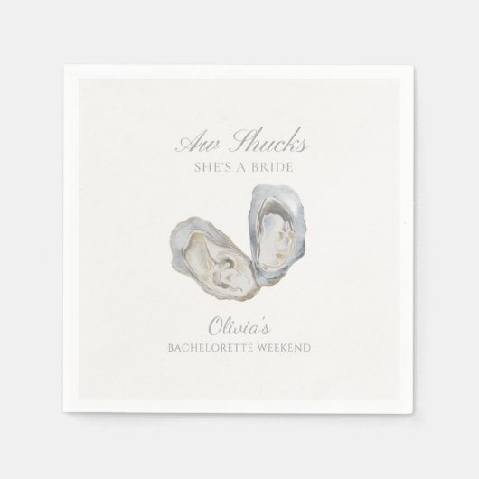 Aw shucks ze is een bruid bachelorette servet (Voorkant)