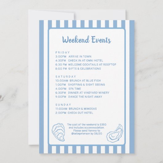 Aw Shucks Ze is een bruid vrijgezellenweekend Kaart (Achterkant)