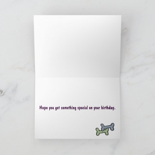 AW- Weimaraner- en Point Birthday-kaart Kaart (Binnen)