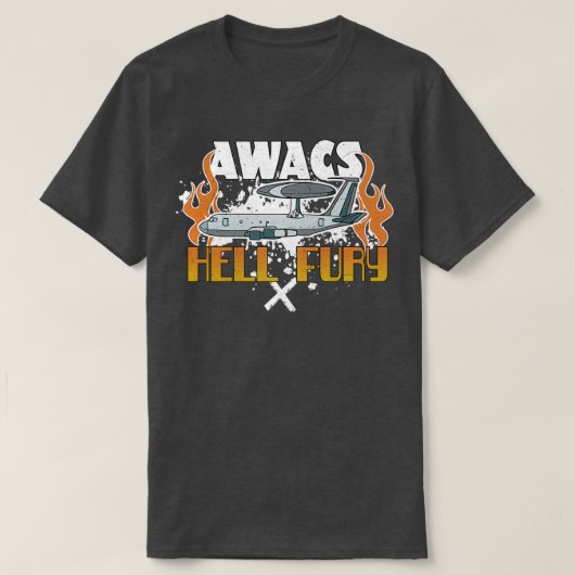AWACS Hell Fury Airplaine T-shirt (Design voorkant)