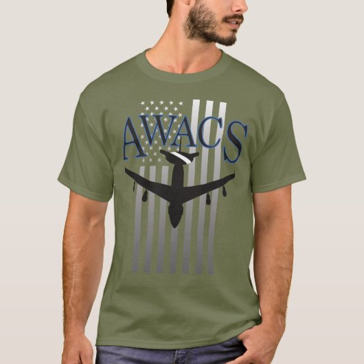 AWACS Sentry en US Flag T-shirt (Voorkant)