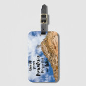 Awages voor avontuur bagagelabel (Voorkant (verticaal))