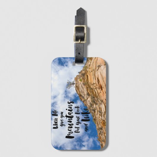 Awages voor avontuur bagagelabel (Voorkant (verticaal))