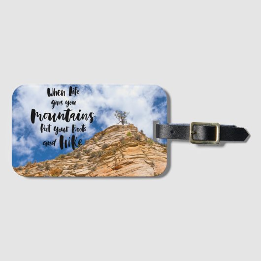 Awages voor avontuur bagagelabel (Voorkant (horizontaal))