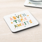 Awages voor avontuur bier onderzetter (Linkerzijde)