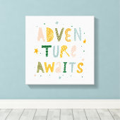 Awages voor avontuur canvas afdruk (Insitu (Houten vloer))