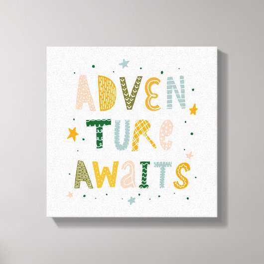 Awages voor avontuur canvas afdruk (Voorkant)