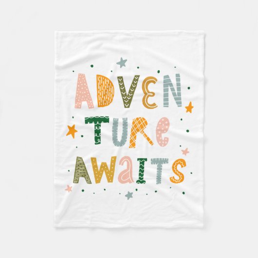 Awages voor avontuur fleece deken (Voorkant)