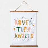 Awages voor avontuur hangend wandkleed (Voorkant)