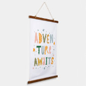 Awages voor avontuur hangend wandkleed (Gebogen)