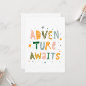 Awages voor avontuur kaart (Voorkant / Achterkant in situ)