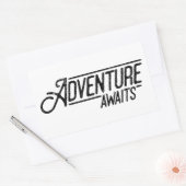 Awages voor avontuur rechthoekige sticker (Envelop)