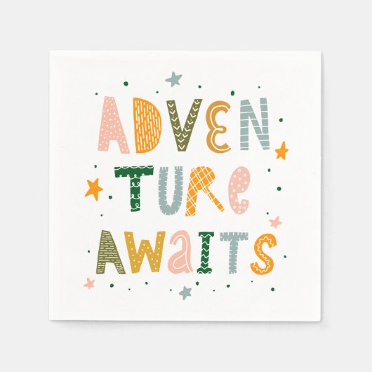 Awages voor avontuur servet (Voorkant)