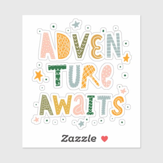 Awages voor avontuur sticker (Vel)