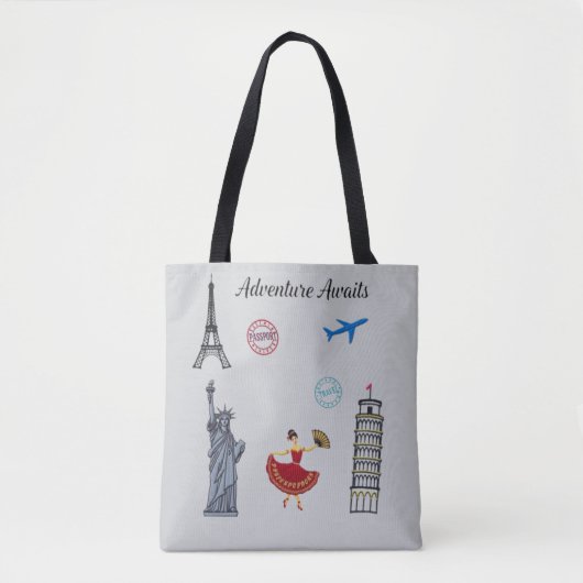 Awages voor avontuur tote bag (Voorkant)