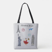 Awages voor avontuur tote bag (Achterkant)