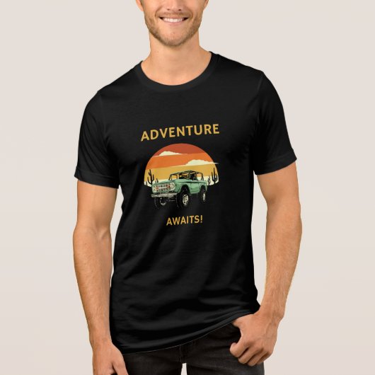 Awages voor avontuur Tri-Blend shirt (Voorkant)