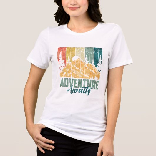 Awages voor avontuur Tri-Blend shirt (Voorkant)