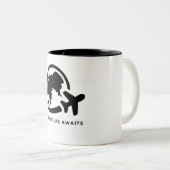 Awages voor avontuur tweekleurige koffiemok (Voorkant rechts)