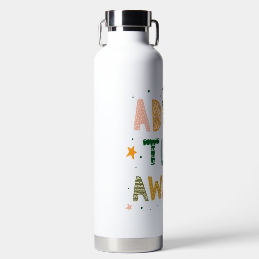 Awages voor avontuur waterfles (Voorkant)