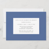 Await (Blue) Afstuderen Invitation Kaart (Achterkant)