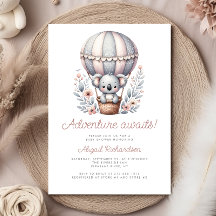 Awaits Koala Beer Balloon Baby shower