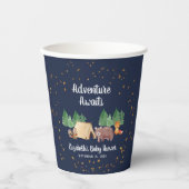 Awaits Woodland Animals Baby shower Papieren Bekers (Voorkant)