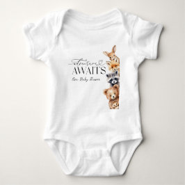 Awaits Woodland Animals Baby shower Romper