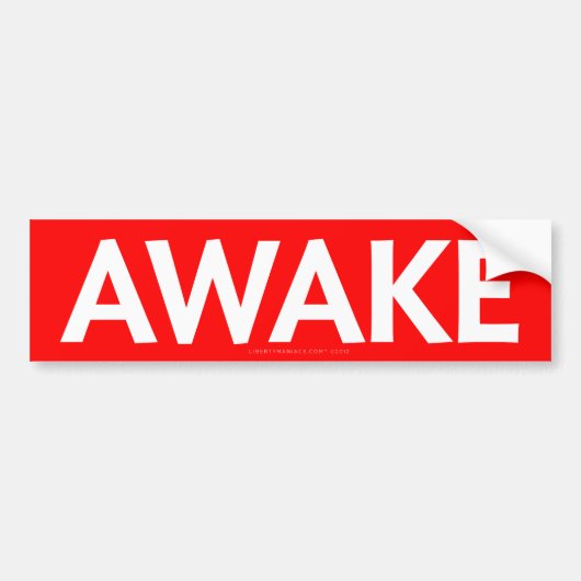 Awake Bumpersticker (Voorkant)