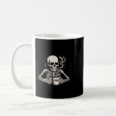 Awake But At What Cost Funny Skeleton Coffee Monda Koffiemok (Links)
