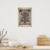 Awake=Cafeïne - Positief citaat Poster (Keuken)