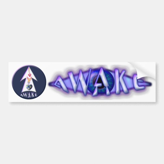 AWAKE Stickers 5 transparant (voor auto enz.) (Voorkant)