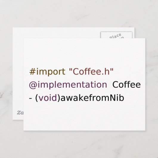 awakefromNib Briefkaart (Voorkant / Achterkant)