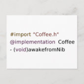 awakefromNib Briefkaart (Voorkant)