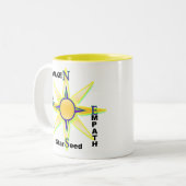 Awaken, Aware, Starseed, Empath Tweekleurige Koffiemok (Voorkant links)