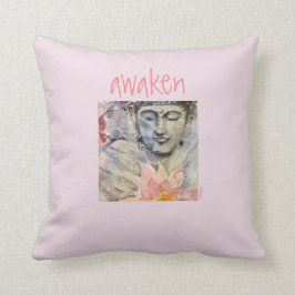 Awaken Bliss Buddha Waterverf Art Pillow Kussen