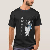 AWAKEN - Half Face Anime T-shirt (Voorkant)