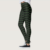 Awaken in Groen op Black Yoga Pants Leggings (Links)