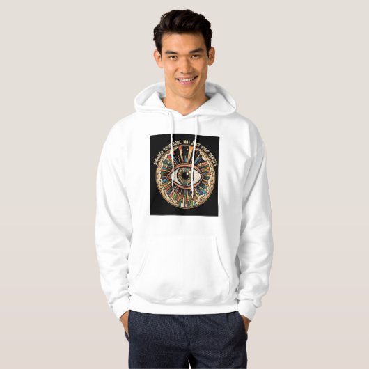 Awaken Your Soul Psychedelic Eye Hoodie - (Voorkant volledig)