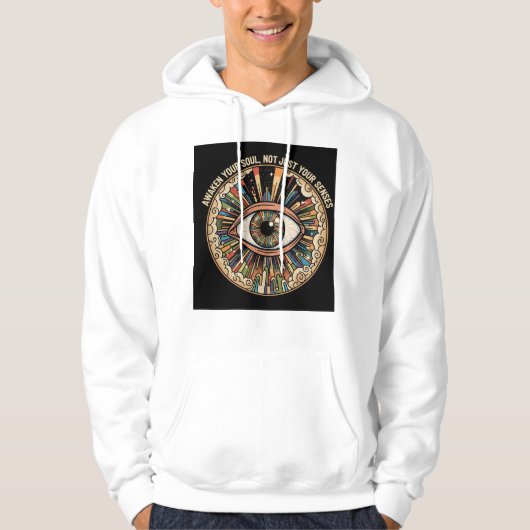 Awaken Your Soul Psychedelic Eye Hoodie - (Voorkant)