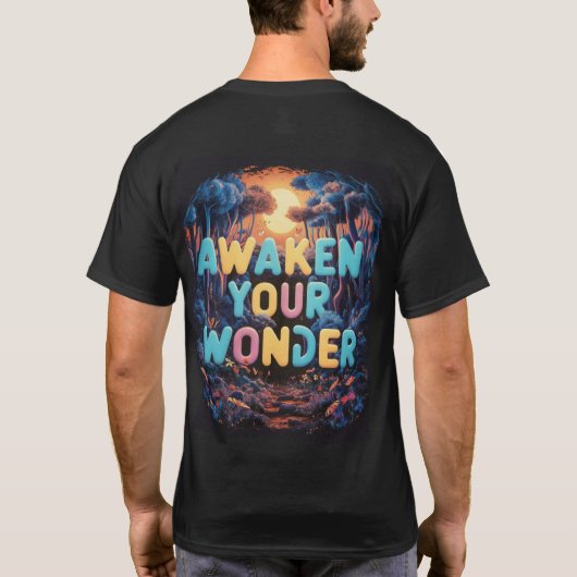Awaken Your Wonder – Adventure-Inspired T-Shirt De (Achterkant)