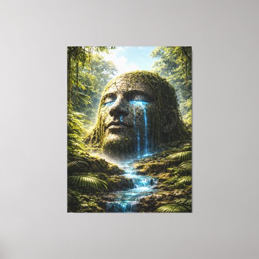 Awakened Forest Guardian – Ancient Nature Spirit Canvas Afdruk (Voorkant)
